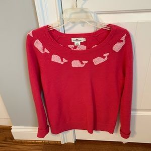 Vineyard Vines lamb wool sweater hot pink size M